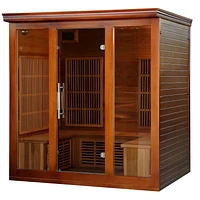 4-5 Person Cedar Infrared Sauna with 9 Carbon Heaters