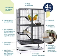 Prevue Feisty Ferret Home With Stand