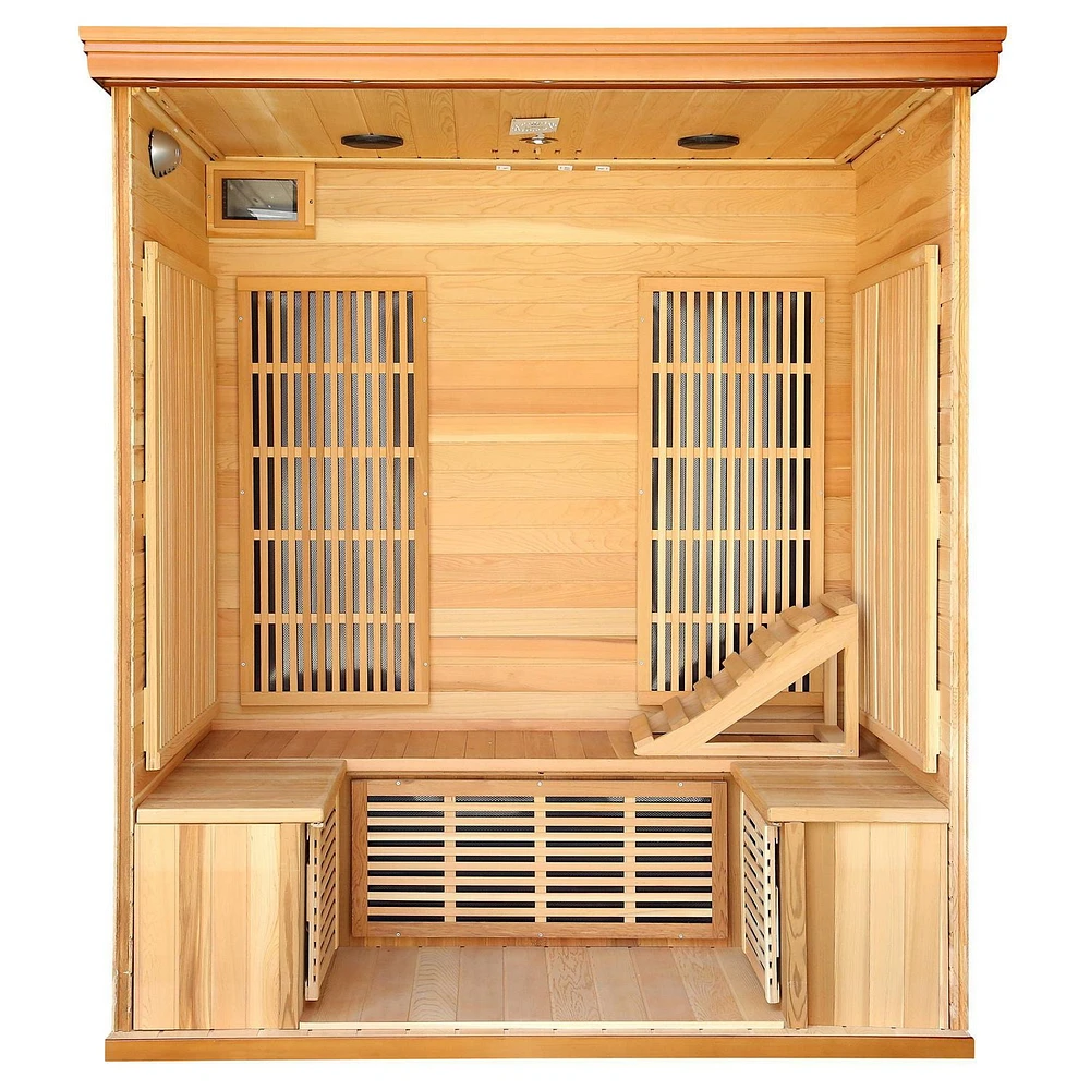 3-4 Person Cedar Infrared Sauna with 9 Carbon Heaters