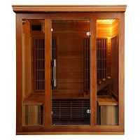 3-4 Person Cedar Infrared Sauna with 9 Carbon Heaters