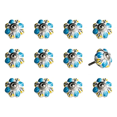 KNOB-IT VINTAGE HANDPAINTED CERAMIC KNOBS (12-Pack) K3984