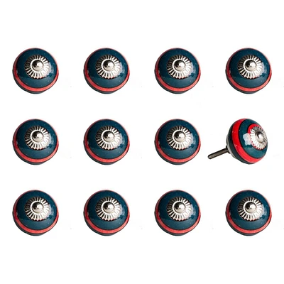 KNOB-IT VINTAGE HANDPAINTED CERAMIC KNOBS (12-Pack) KI1111