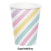 Sparkle Unicorn Cups 9 oz, 8 ct