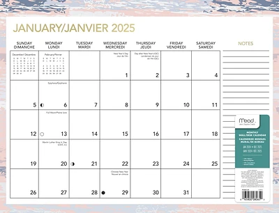 Mead Family Planning Marble Calendar 25, Calendar