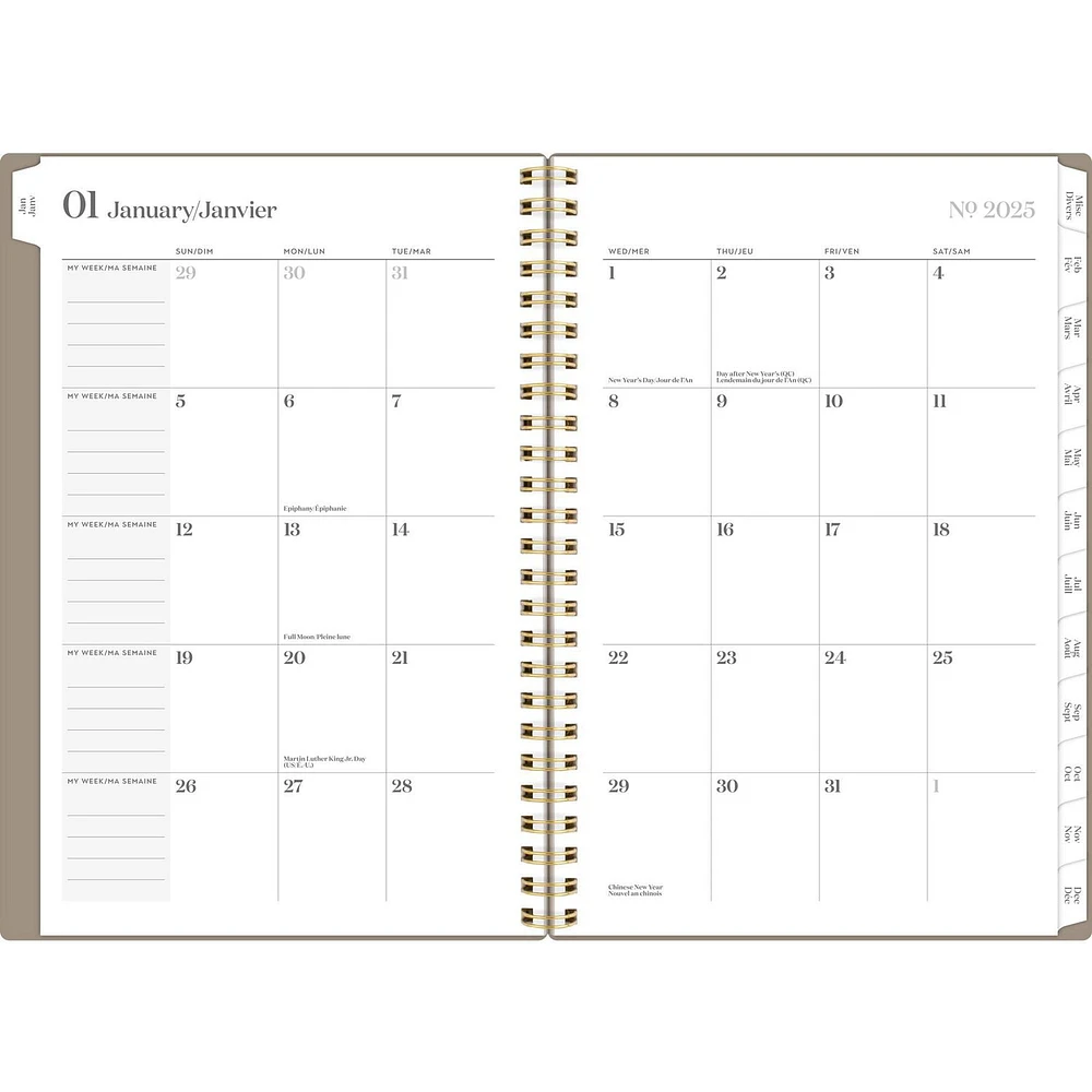 Cambridge WorkStyle Classic Putty Small Weekly/Monthly Planner, Planner