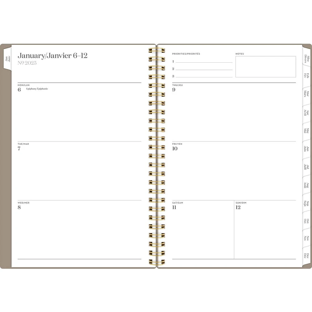 Cambridge WorkStyle Classic Putty Small Weekly/Monthly Planner, Planner