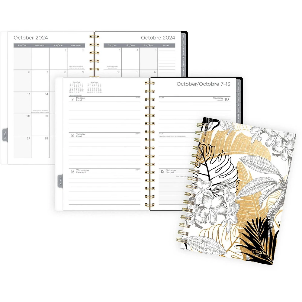 Mead 15M Monstera Small Weekly/Monthly Planner 25, Planner