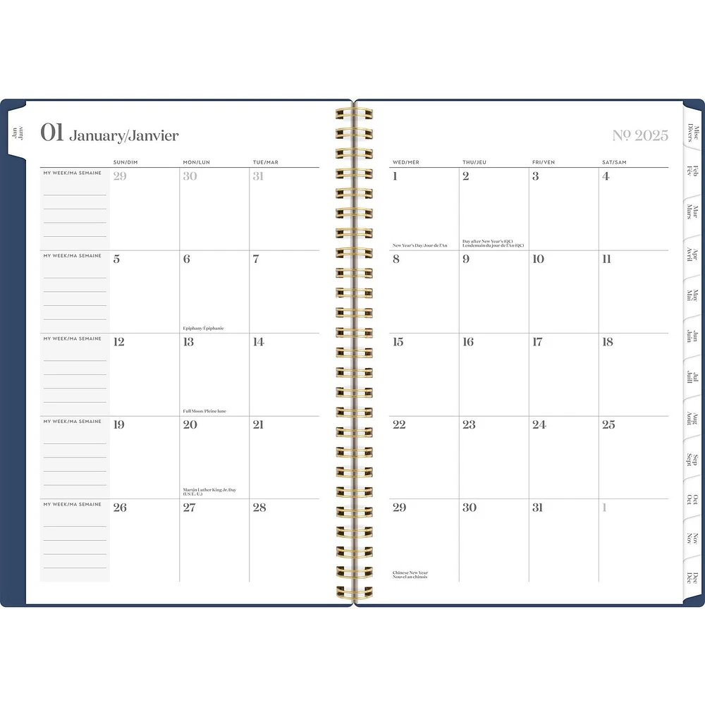 Cambridge Workstyle Balance Navy Small Weekly/Monthly Planner, Planner