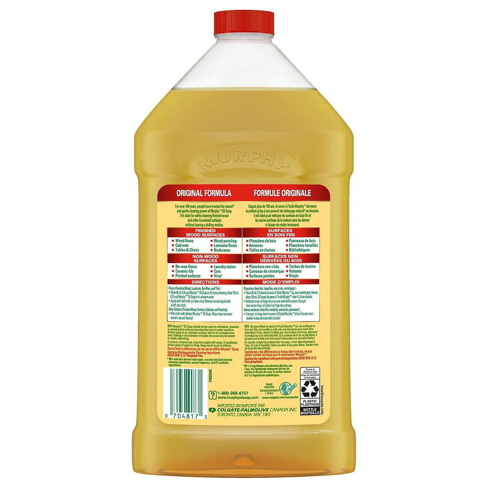Nettoyant pour planchers de bois concentré au savon à l'huile Originale de Murphy 950 ml