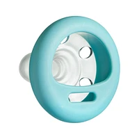 Suce en forme de tétine semblable au sein Tommee Tippee, de 6 à 18 mois – blanc et bleu glace, paquet de 4