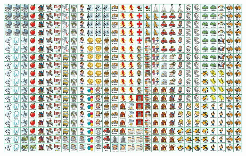 Calendrier magnétique Motherword 2025 - Anglais Calendrier