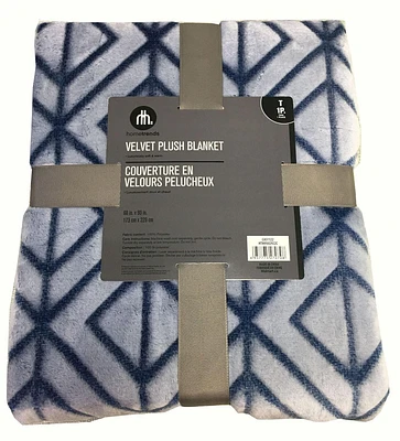 hometrends Velvet Plush Twin Blanket