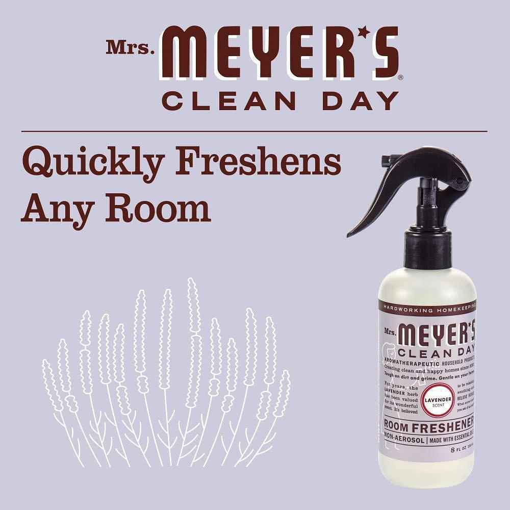 Mrs. Meyer’s Clean Day Room Freshener, Lavender, Non-aerosol room freshener spray