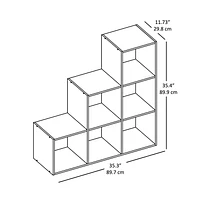 Mainstays 3-2-1 Cube Storage Organizer, 6 cube storage shelves