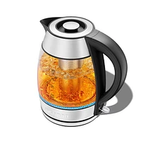 Chefman Easy-Steep 1,8L Electric Kettle with Tea Infuser, Stainless Steel, 1.8L / 1500 Watt