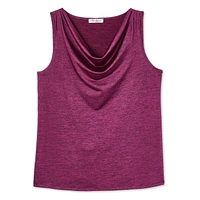 Time Square Women's Cowl Neckline Top, Sizes S-XXL