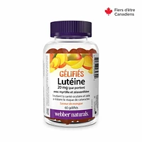 Webber Naturals Lutein Gummies with Bilberry and Zeaxanthin 20 mg Mango