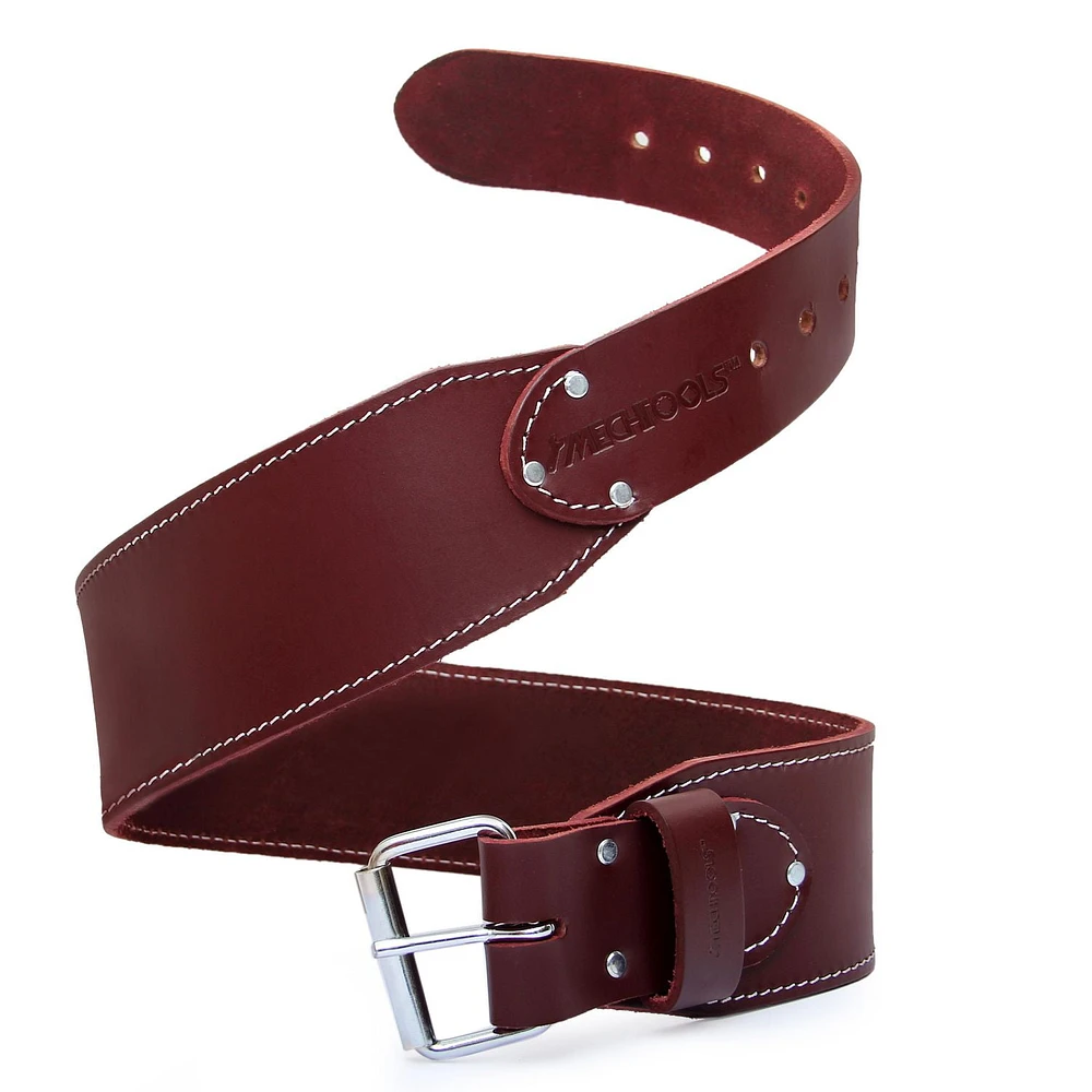 MECHTOOLS 3" HEAVY DUTY SADDLE WAX LEATHER BELT