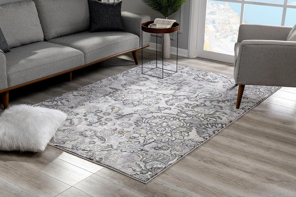 Rug Branch Oasis Collection Tapis floral moderne