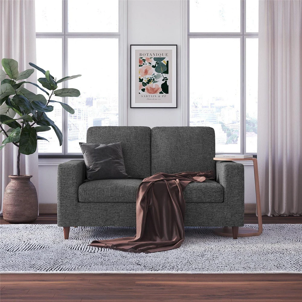 DHP Liah Loveseat Sofa with Pocket Spring Cushions