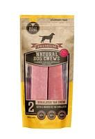 Bully Bunches Strawberry Himalayan Yak Chew (2 Pk) Super Long Lasting Natural Dog Chews, Strawberry Yak Chew (2pk)