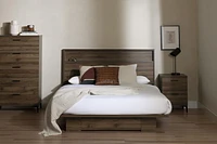 Platform Bed with Drawer from the collection Musano South Shore