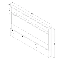 Headboard with Storage Shelf from the collection Musano South Shore