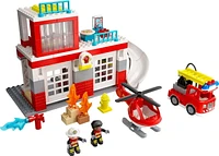 LEGO DUPLO Rescue Fire Station & Helicopter 10970 Building Toy (117 Pieces)