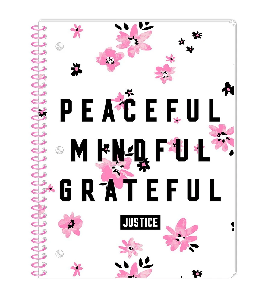 Justice Collection X Stationery Binder Bundle, Includes Binder, Spiral Notebook, and Folder, 3-Piece Set