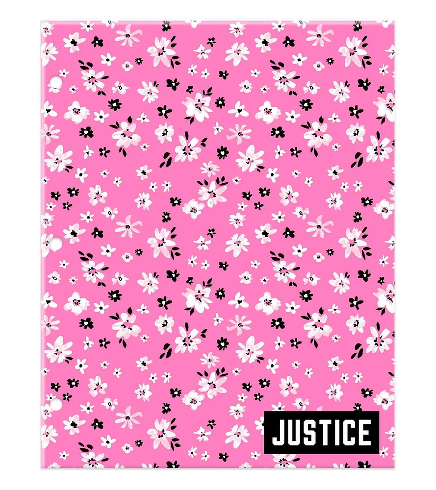 Justice Collection X Stationery Binder Bundle, Includes Binder, Spiral Notebook, and Folder, 3-Piece Set