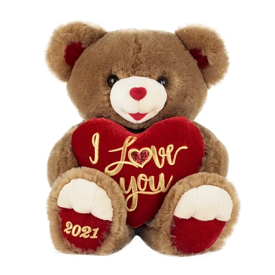 Way To Celebrate Valentine’s Day Large Sweetheart Teddy Bear 2021, Brown