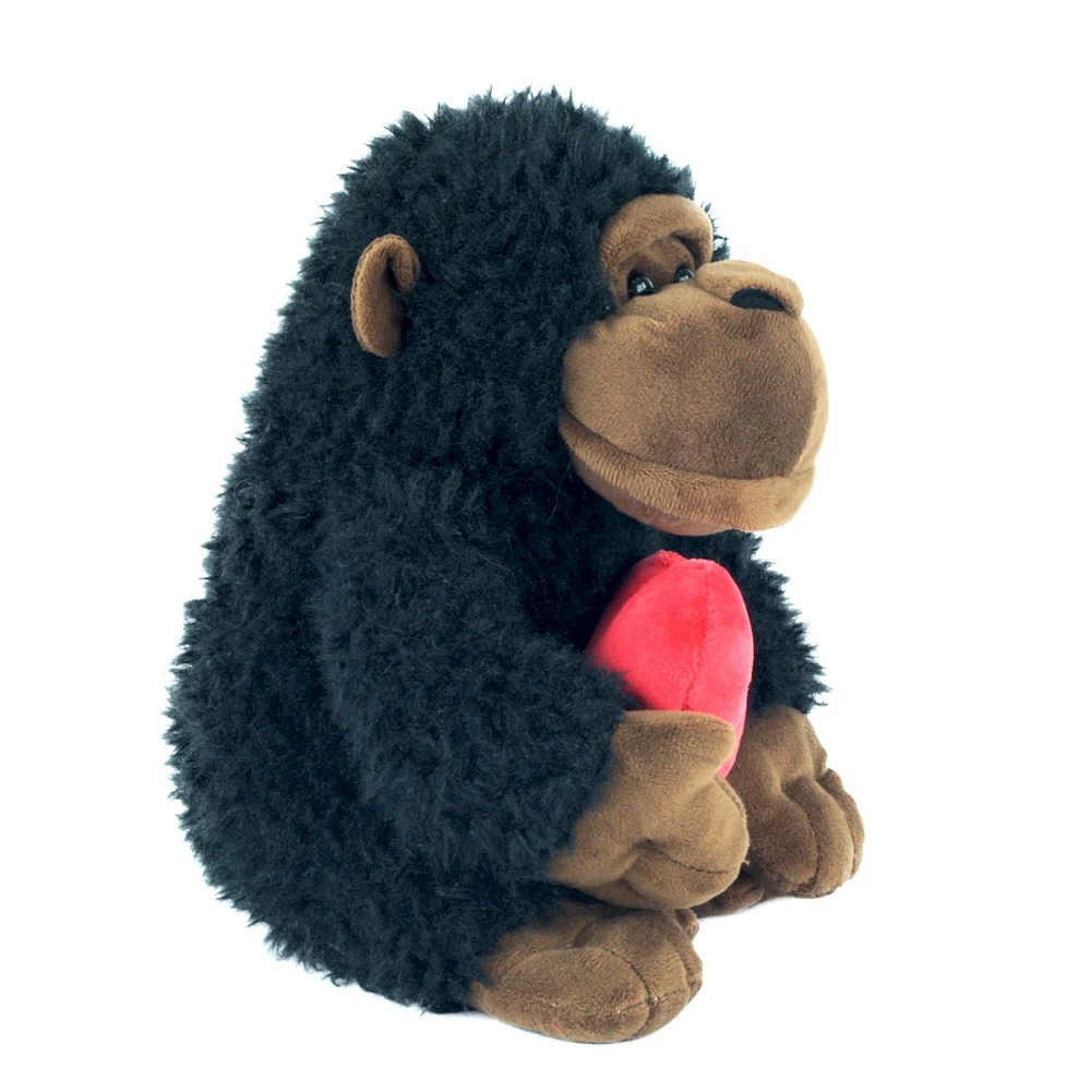 Way To Celebrate Valentine’s Day Plush Gorilla with Heart, Brown