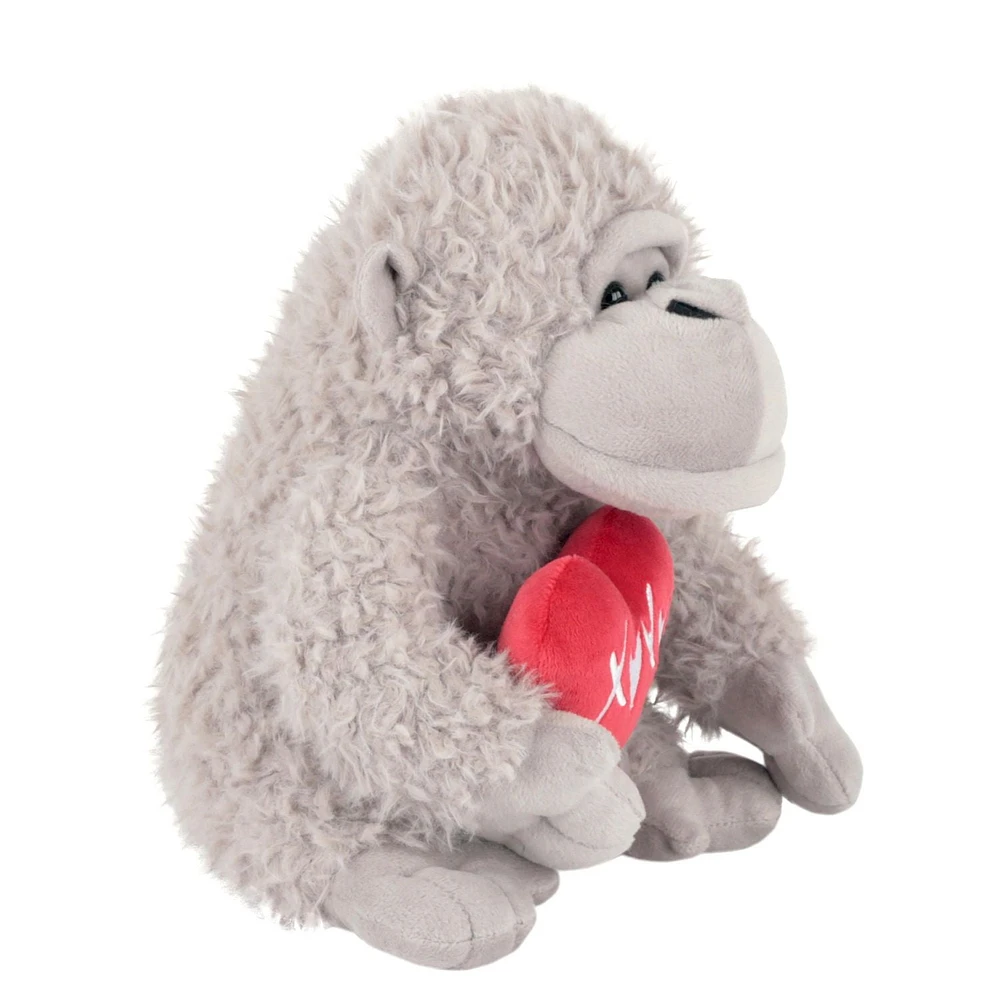 Way To Celebrate Valentine’s Day Plush Gorilla with Heart, Gray