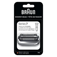 Braun Series 7 Electric Shaver Replacement Head, Easily Attach Your Shaver Head for a shave as efficient as day one, Compatible with New Generation Series 7 Shavers, 74S, Silver