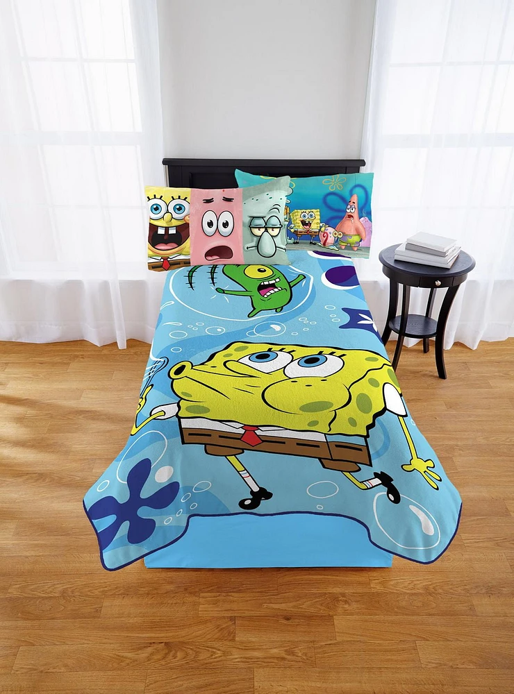 Spongebob "Bubble Buddies Blanket, Spongebob Blanket