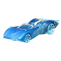 Hot Wheels Disney 100 Elsa Character Car, 1:64 Scale Collectible Toy Car