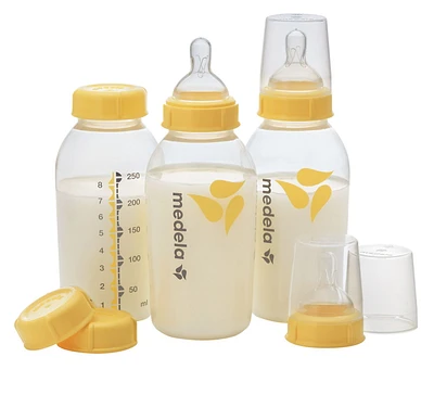 Bouteilles pour lait maternel Medela, Contenants pour collecte et conservation du lait maternel – Emb. 3/250ml 3 bouteilles de 250 ml