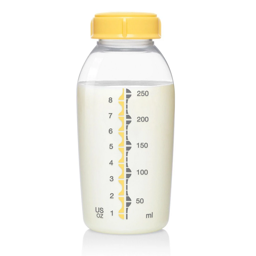 Medela Breast Milk Bottle, Collection and Storage Containers Set -3pk/250ml, 3 Pack of 250 ml Bottles