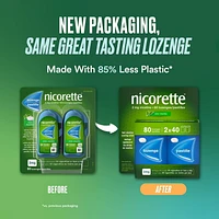 Nicorette Mint 2mg Lozenges, Quit Smoking Aid, NRT, Nicotine Replacement Products, Craving Relief, Mint Flavoured, 160 Pack