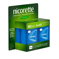 Nicorette Mint 2mg Lozenges, Quit Smoking Aid, NRT, Nicotine Replacement Products, Craving Relief, Mint Flavoured, 160 Pack