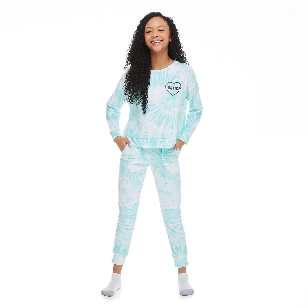 Justice Girls' Cuffed Pajamas 2-Piece Set