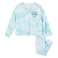 Justice Girls' Cuffed Pajamas 2-Piece Set