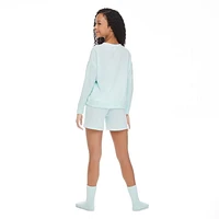 Pyjama 3 pièces avec caleçon boxer et chaussettes Justice pour filles