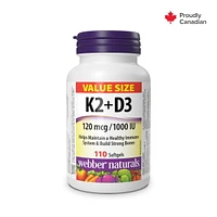 Vitamine K2+D3 120 mcg/1 000 UI