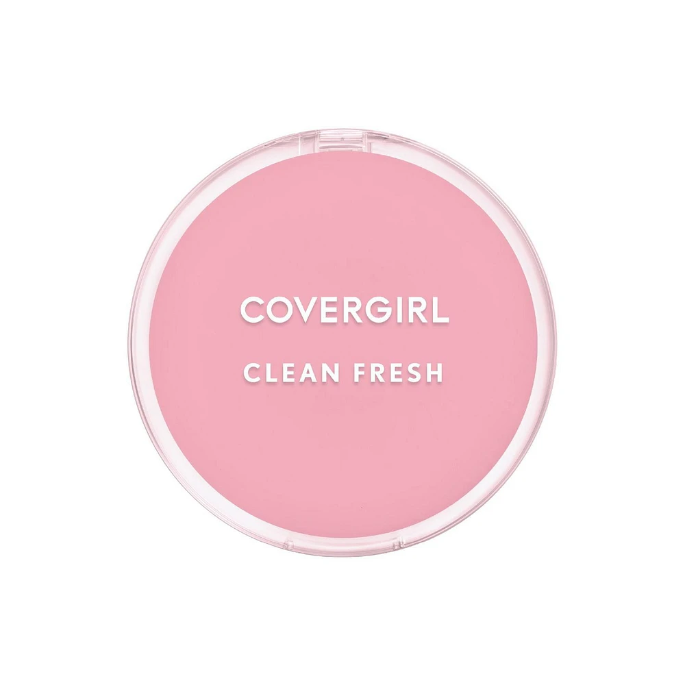 COVERGIRL Clean Fresh Healthy Look Pressed Powder, Formulated without Parabens, Sulfates, Mineral Oil & Talc, Infused with Coconut Milk & Aloe Extracts, 100% Vegan & Cruelty-Free, Talc Free Pressed Powder