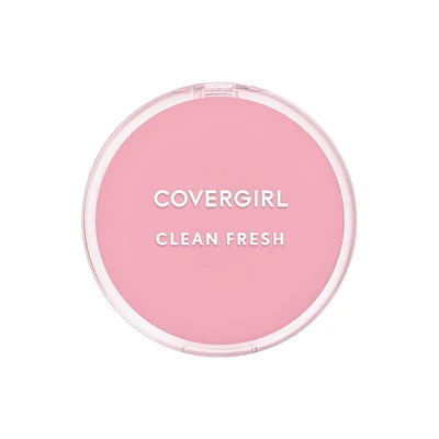 COVERGIRL Clean Fresh Healthy Look Pressed Powder, Formulated without Parabens, Sulfates, Mineral Oil & Talc, Infused with Coconut Milk & Aloe Extracts, 100% Vegan & Cruelty-Free, Talc Free Pressed Powder