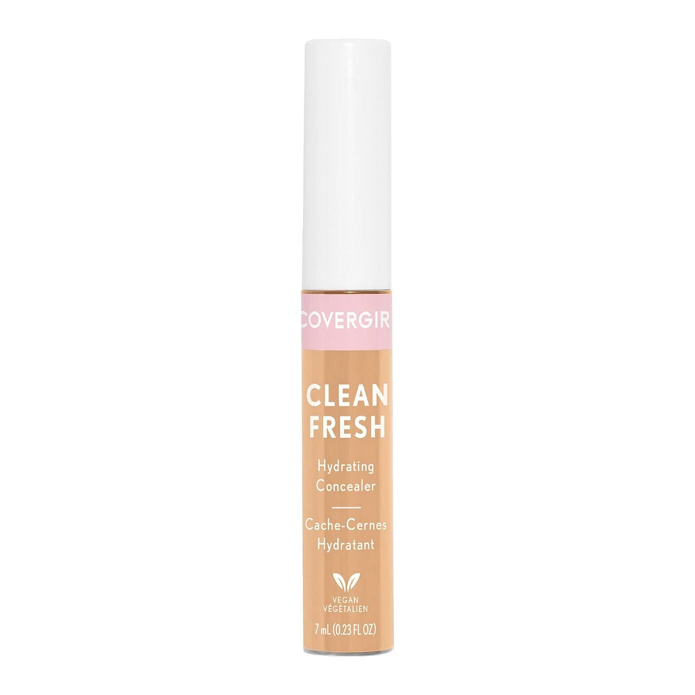 COVERGIRL - Clean Fresh Hydrating Concealer, Formulated without Parabens, Sulfates, Mineral Oil & Talc, Infused with Coconut Milk & Aloe Extracts, 100% Vegan & Cruelty-Free, Radiant & hydrating concealer
