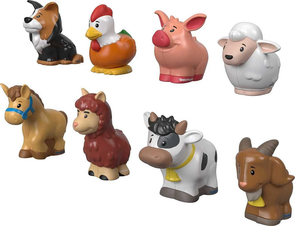 Little People figure pack featuring 8 farm animals