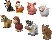 Little People figure pack featuring 8 farm animals