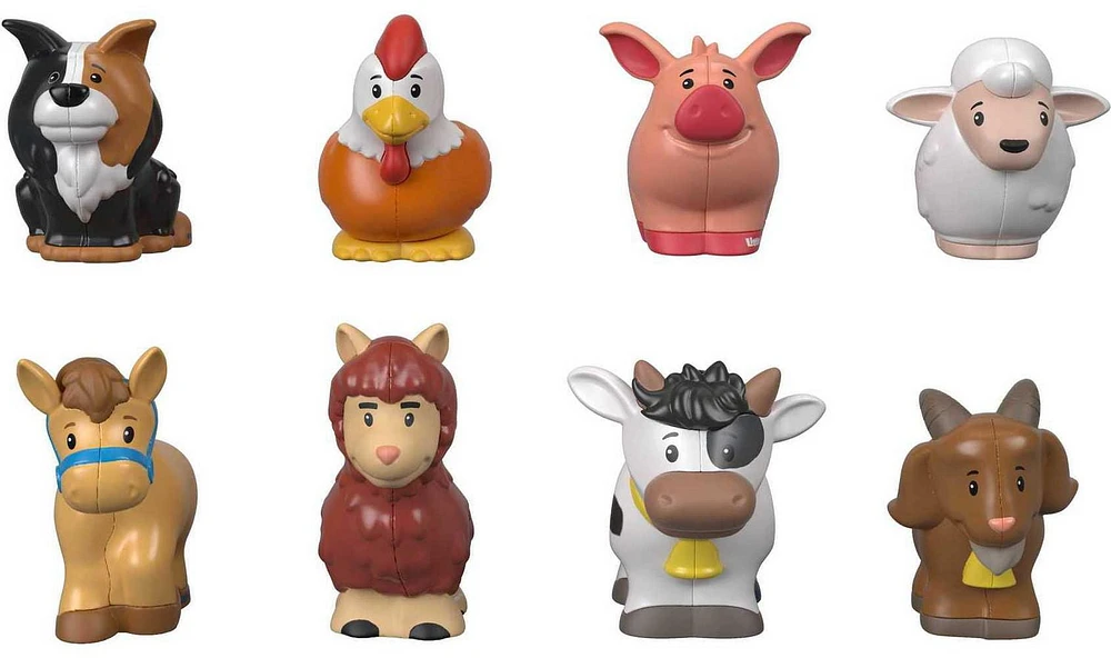 Little People figure pack featuring 8 farm animals